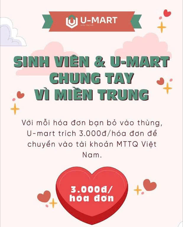 U-mart triển khai chương trình thiện nguyện
